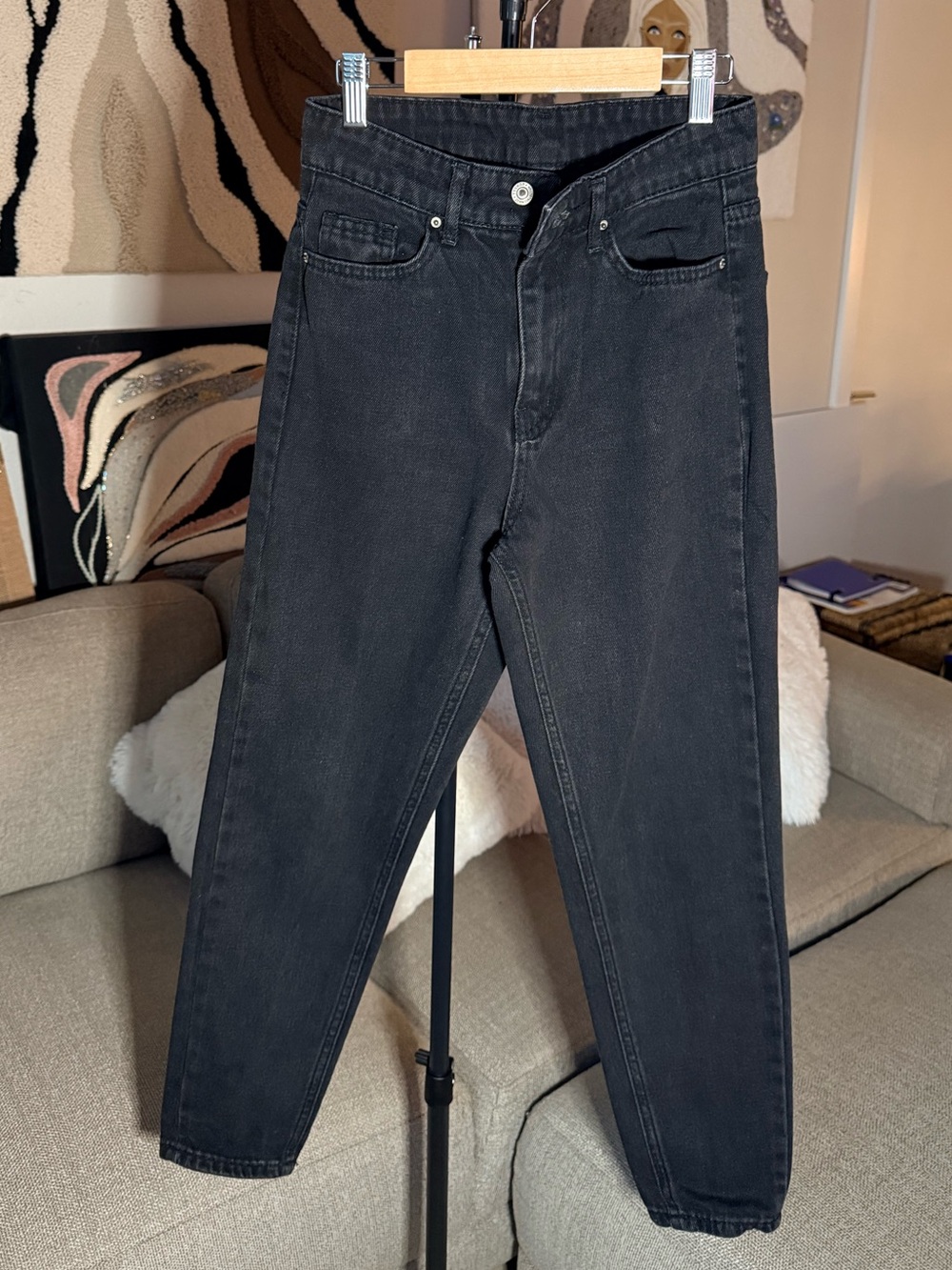 Women’s Black High-Rise Jeans